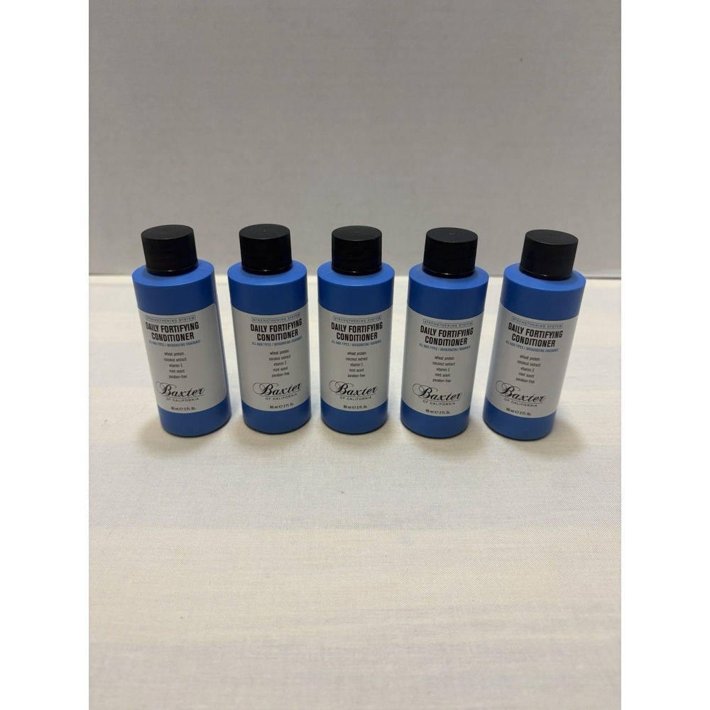 NEW Lot Of 5 Baxter of California Daily Fortifying Conditioner 2 oz. Travel Size